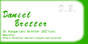 daniel bretter business card